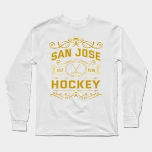 Vintage San Jose Hockey Long Sleeve T-Shirt